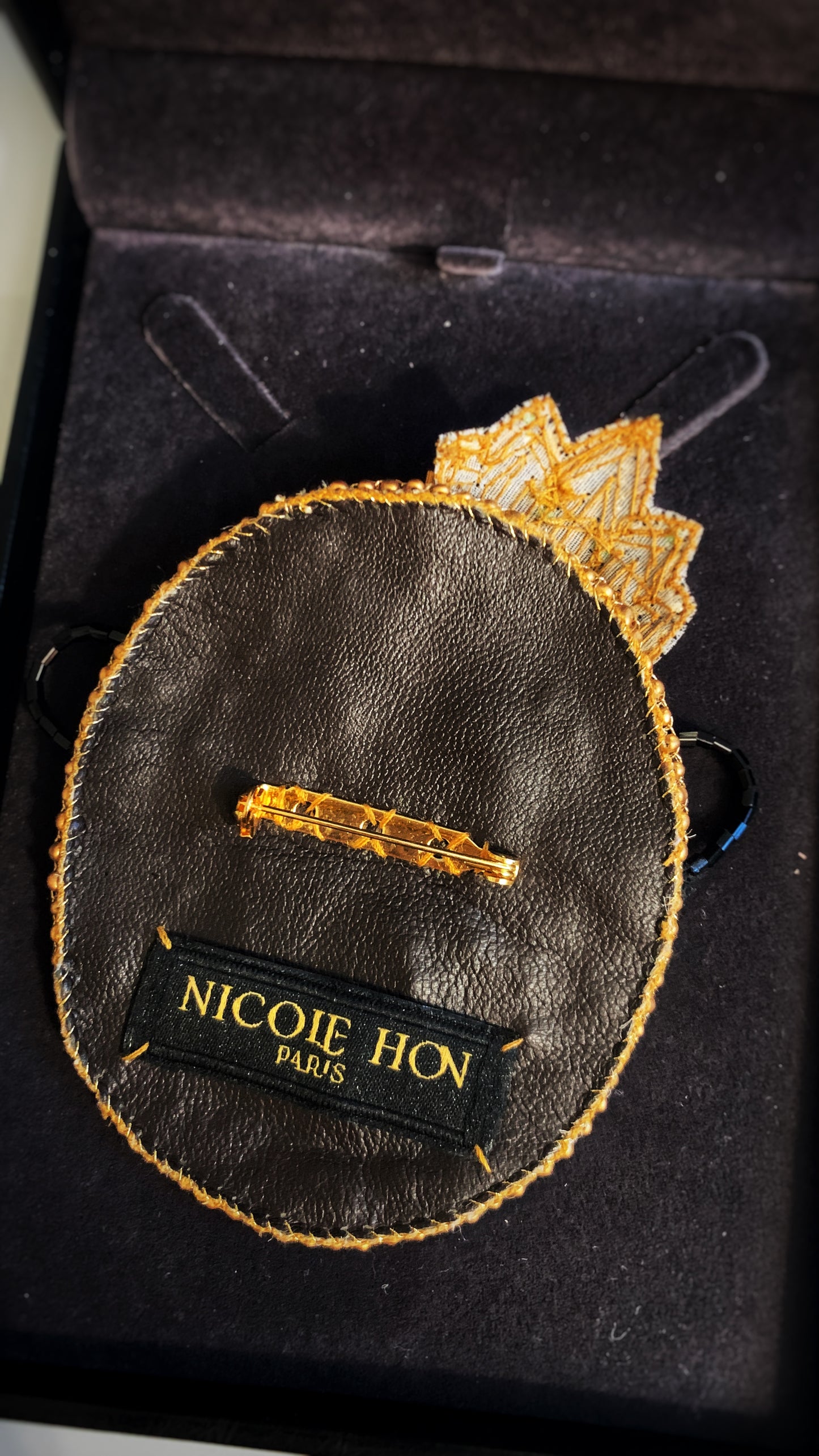 Drag Queen embroidery brooch