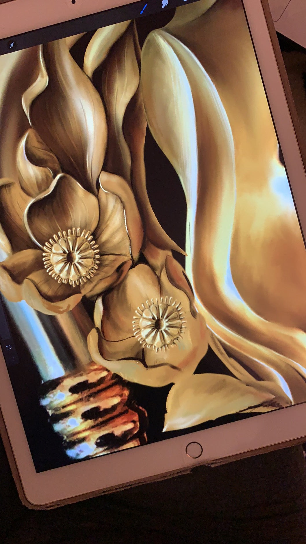 Flowers & Panther Pin