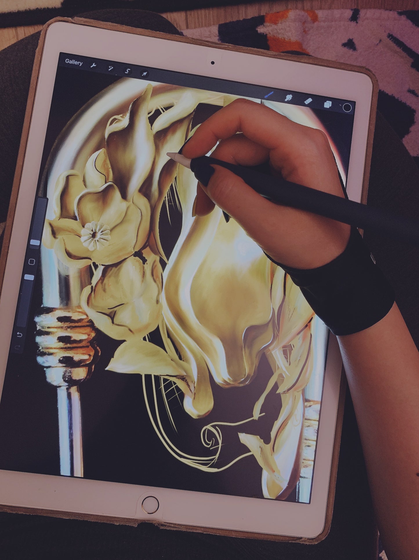 Flowers & Panther Pin